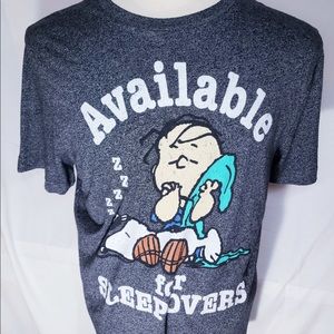 PEANUTS MENS T-SHIRT - AVAILABLE FOR SLEEPOVERS